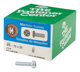 HILLMAN M4-0.7 in. X 20 mm L Phillips Pan Head Zinc-Plated Steel Metric Machine Screws 50 pk