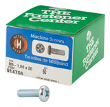 HILLMAN M6-1 X 20 mm L Phillips Pan Head Zinc-Plated Steel Metric Machine Screws 50 pk