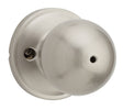 Weiser Huntington Series 9GA3310-019 Privacy Door Knob, 2-1/8 in Dia Knob, Satin Nickel