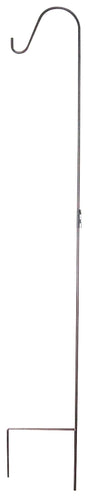 Landscapers Select GB-3090-1 Shepherd Hook, 12 in L, 84 in H, Steel, Hammer Tone Bronze, Matte, Hanging