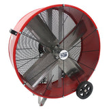 MaxxAir BF30DD Portable Barrel Fan, 120 V, 2-Speed, 4050 to 5000 cfm Air, Red