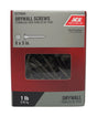 Ace No. 8 wire X 3 in. L Phillips Fine Drywall Screws 1 lb 94 pk
