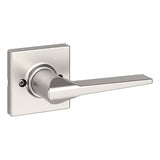 Weiser Elements Hollis 9GLC120-103 Dummy Door Handle, Lever Handle, Contemporary Design, Satin Nickel, Residential