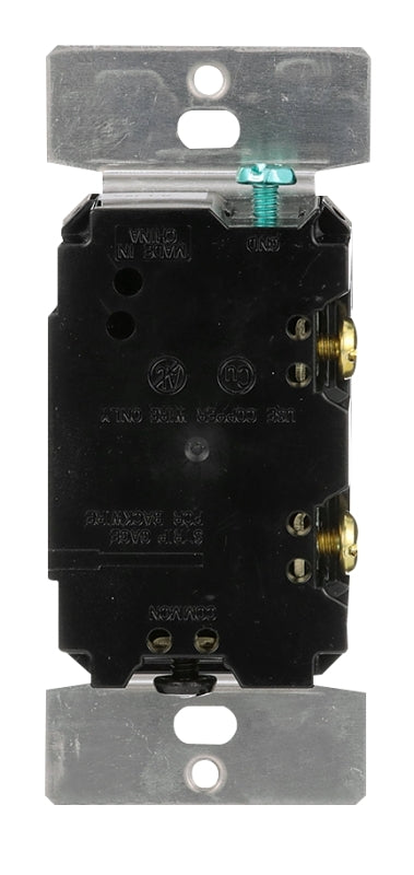 Eaton AL, DUL06P DUL06P-C7-KB-L Decorator Dimmer, 120 VAC, 600 W, CFL, Halogen, Incandescent, LED Lamp, 3-Way