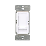 Eaton FSUL06-W-KB-L LED Slide Dimmer, 120 V, 3-Gang, CFL, Fluorescent, Halogen, Incandescent, LED Lamp, White