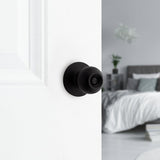Weiser Safe Lock Regina 9SK30000-054 Privacy Door Handle, Transitional Design, Knob Handle, Matte Black, Turn Piece