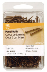 HILLMAN 1 in. Panel Steel Nail Flat Head, Pack of 5