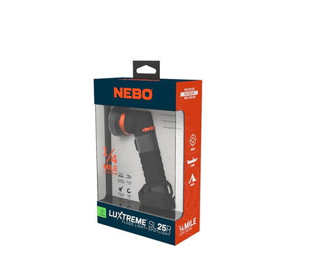 Nebo Luxtreme Series NEB-SPT-1004 Spotlight with Integrated COB, LED Lamp, 500 Lumens, Aluminum/Rubber Fixture