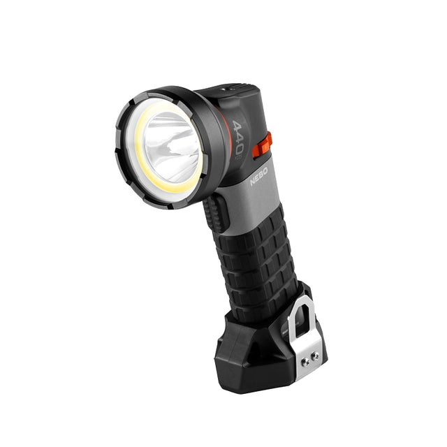 Nebo Luxtreme Series NEB-SPT-1004 Spotlight with Integrated COB, LED Lamp, 500 Lumens, Aluminum/Rubber Fixture