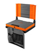 Thaw THA-BOD-1001 Heated Stadium Seat, 14-1/2 in W, 17.72 in H, Black/Orange Seat