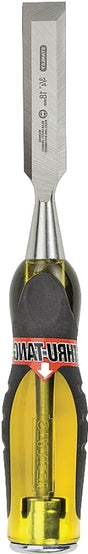 STANLEY 16-977 Chisel, 3/4 in Tip, 9 in OAL, Carbon Steel Blade, Ergonomic Handle