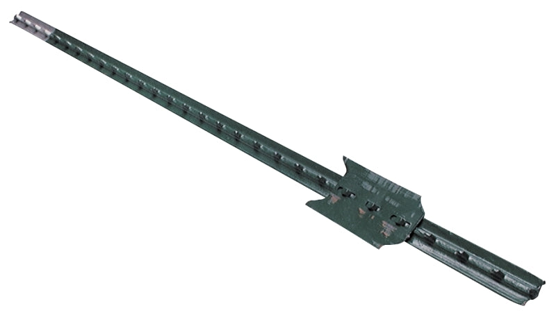 CMC TP133PGN060 T-Post, 6 ft H, Steel, Green/Silver, Pack of 5