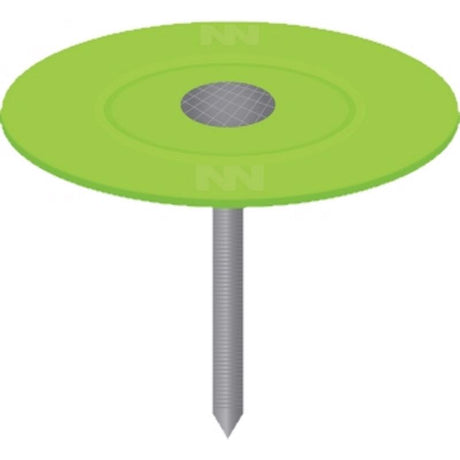 Ace 1-1/2 in. Roofing Galvanized Plastic/Steel Nail Flat Head 1 lb