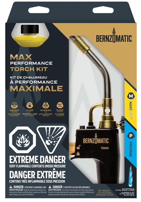 BernzOmatic TS8000KC CAN Torch Kit, Aluminum, Pack of 3