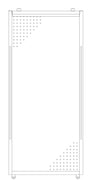 PANEL PEG SLDG W/1-TRACK 54IN