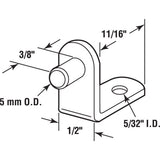 Richelieu Silver Metal Shelf Support Peg 5 mm Ga. 0.69 in. L 33 lb, Pack of 5