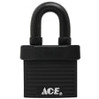 Ace 1-3/8 in. H X 1-1/2 in. W X 13/16 in. L Hardened Steel Single Locking Padlock