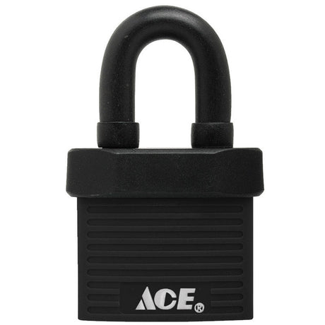 Ace 1-3/8 in. H X 1-1/2 in. W X 13/16 in. L Hardened Steel Single Locking Padlock