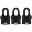 Ace 1-5/8 in. H X 1-3/4 in. W X 1-1/8 in. L Steel Double Locking Padlock