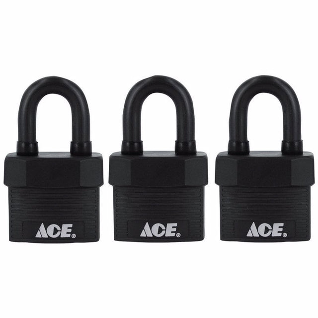 Ace 1-5/8 in. H X 1-3/4 in. W X 1-1/8 in. L Steel Double Locking Padlock