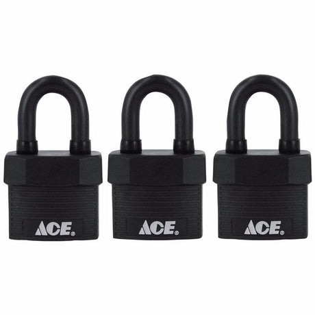 Ace 1-5/8 in. H X 1-3/4 in. W X 1-1/8 in. L Steel Double Locking Padlock