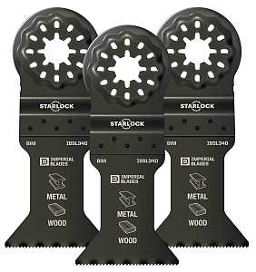 Imperial Blades Starlock IBSL340-3 Standard Blade, 18 TPI, Bi-Metal, 3/PK