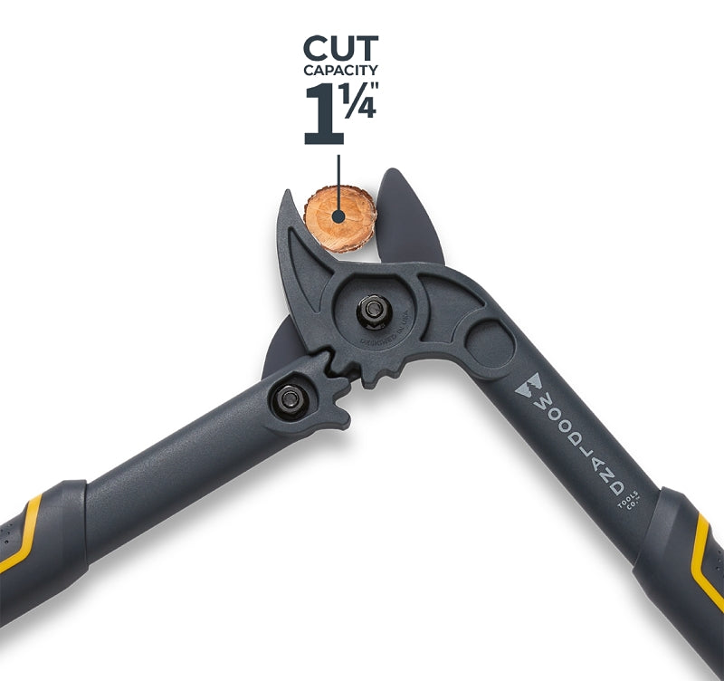 Woodland Tools Co Compact Duralight 25-3004-100 Lopper, 1-1/4 in Cutting Capacity, Steel Blade, Cushioned Handle