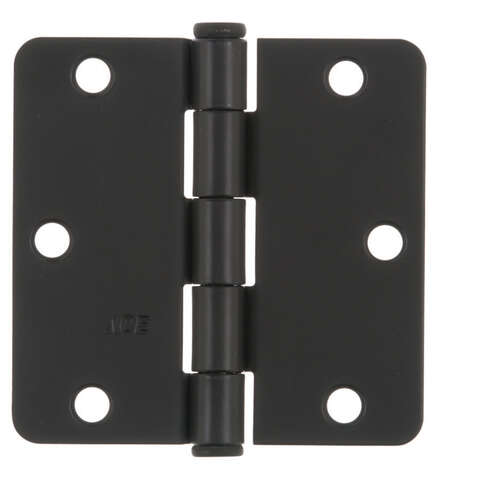 Ace 3-1/2 in. L Black Residential Door Hinge 3 pk