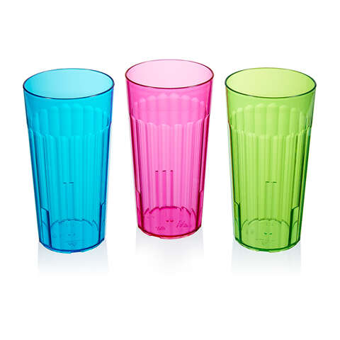 Arrow Home Products 30 oz Assorted BPA Free Rainbow Tumbler Tumbler, Pack of 24