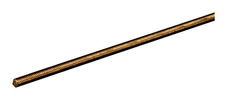 SteelWorks 0.25 in. D X 12 in. L Threaded Brass Rod 1 pk, Pack of 10