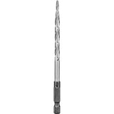 DEWALT DW2539 Drill Bit, 3/16 in Dia, 3-3/4 in OAL, Countersink, Spiral Flute, 2-Flute, 1/4 in Dia Shank, Hex Shank