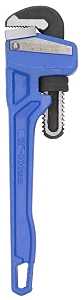 Vulcan JL40112 Pipe Wrench, 32 mm Jaw, 12 in L, Serrated Jaw, Die-Cast Carbon Steel, Powder-Coated, Heavy-Duty Handle