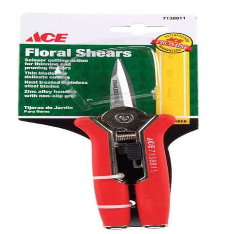 Ace 6 in. Stainless Steel Needle Nose Floral Shear