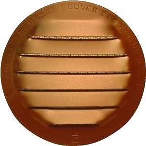 Maurice Franklin RLB-100 3 Screen Louver, 3-17/32 W, Aluminum, Brown