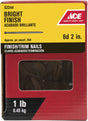 Ace 6D 2 in. Finishing Bright Steel Nail Countersunk Head 1 lb
