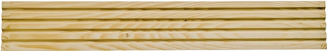 Waddell RFC37 Moulding, 3-1/4 in W, Casing, Fluted Profile, Pine, Pack of 10