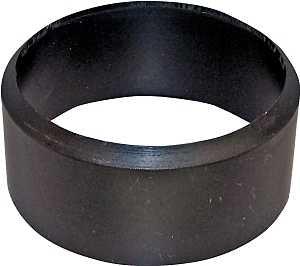 Canplas 102841BC Adapter Pipe Bushing, 3 in, Spigot x Hub, ABS, Black