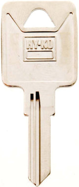 Hy-Ko 11010TM2 Key Blank, Brass, Nickel, For: Trimark Cabinet, House Locks and Padlocks, TM2 Key Number, Pack of 10