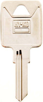 Hy-Ko 11010TM2 Key Blank, Brass, Nickel, For: Trimark Cabinet, House Locks and Padlocks, TM2 Key Number, Pack of 10
