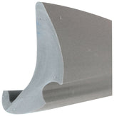 Make-2-Fit P 7777 Glass Glazing Spline, 0.19 in W, 0.47 in Thick, 200 ft L, Vinyl, Gray
