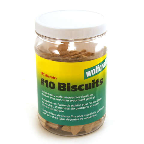 Wolfcraft No.10 Biscuits 125 pc