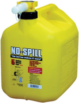 No-Spill 1467 Diesel Gas Can, 5 gal, Plastic, Yellow