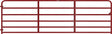 Tarter 2RG14 Bull Gate, 14 ft W Gate, 52 in H Gate, Steel Frame, Red