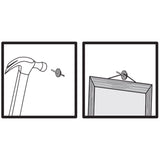 HILLMAN Brass-Plated Assorted Quick Hanger 10 lb 6 pk, Pack of 10