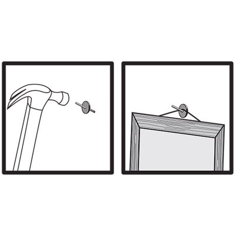 HILLMAN Brass-Plated Assorted Quick Hanger 10 lb 6 pk, Pack of 10