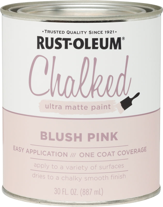 Chalked 285142 Chalk Paint, Ultra Matte, 30 oz, Blush Pink, Pack of 2