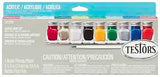 Testors 281235 Craft Paint Set, 0.25 oz, Includes: Red, Black, Gold, Silver, Gloss White and Gloss Yellow Acrylic Paints