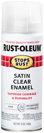 Rust-Oleum 285092 Rust Preventative Spray Paint, Satin, Clear, 12 oz Can, Pack of 6