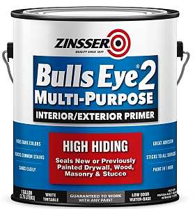 Zinsser Bulls Eye 2 Series 285156 Primer, White, 1 gal