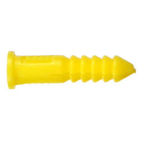 HILLMAN 0.164 in. D X 7/8 in. L Plastic Round Head Ribbed Anchor 100 pk